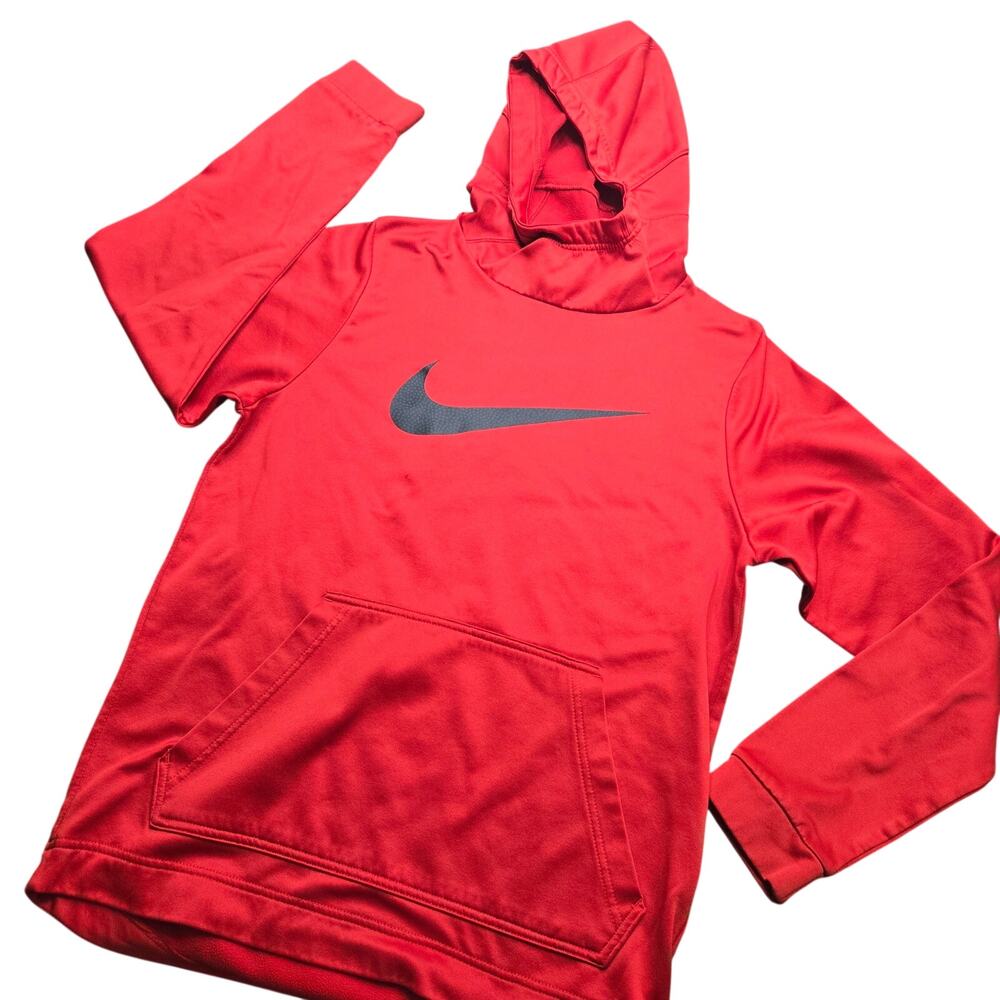 Nike Therma-FIT (or Dri-FIT) pullover hoodie in red men's small